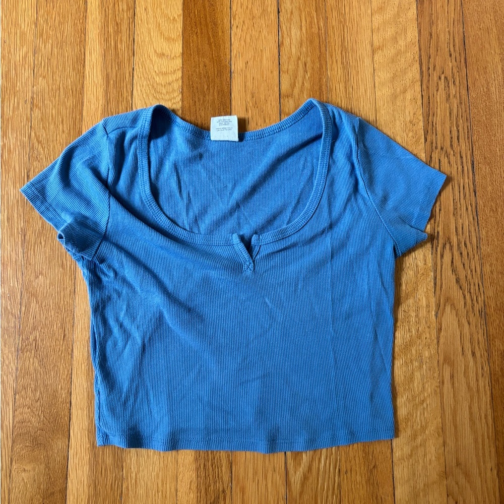 Full Tilt Blue Fitted Short Sleeve T-Shirt